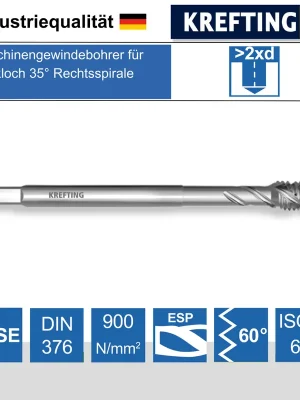 Abverkauf Maschinengewindebohrer (Sackloch) M 20 HSS-E ISO 2 (6h) DIN 376